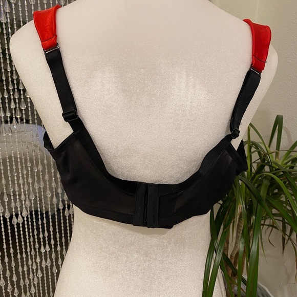 CACIQUE RED SATIN SERIOUSLY SEXY QUARTER CUP BRA - Picture 4 of 5